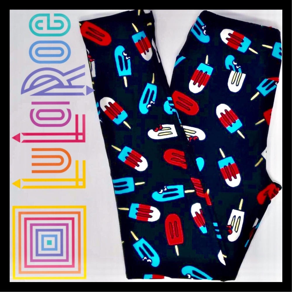 LuLaRoe OS Leggings Popsicles Bomb Pops UNICORN - Picture 1 of 7